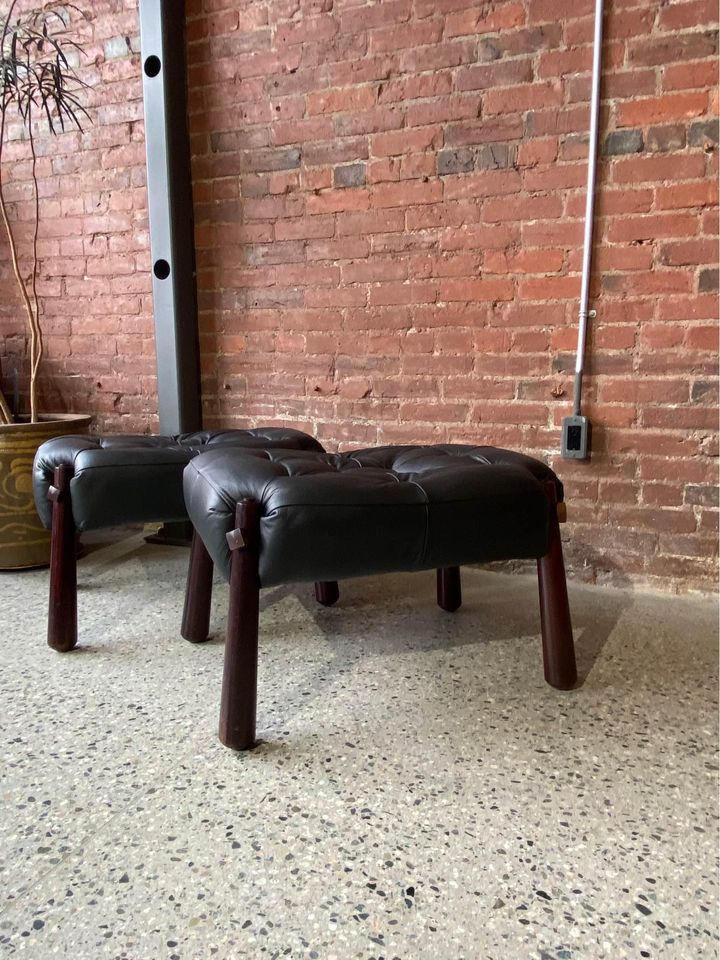 1970s Brazilian MP81 Stools Ottoman by Percival Lafer