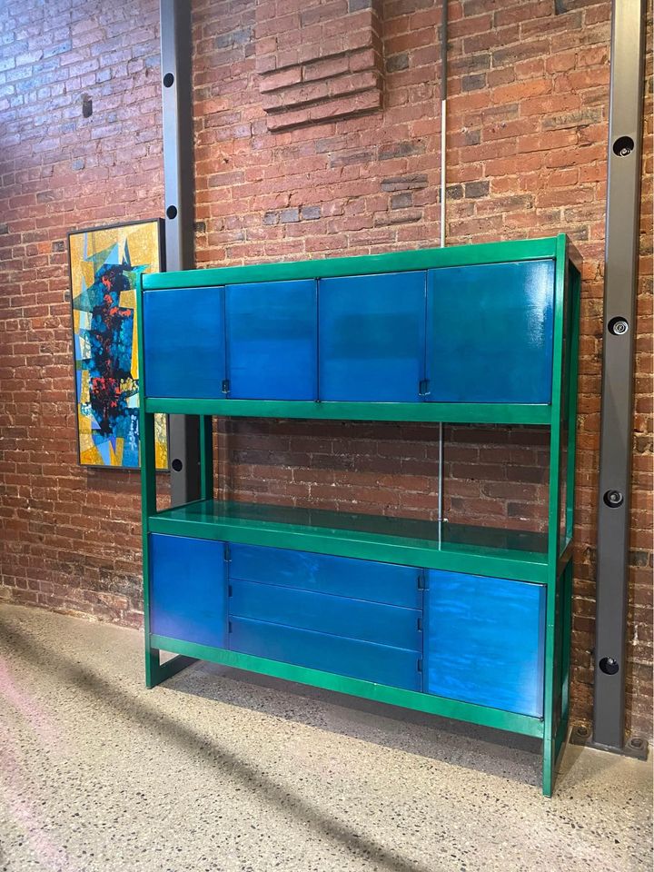 1970s Canadian “Vivigrain” Wood Sideboard Cabinet