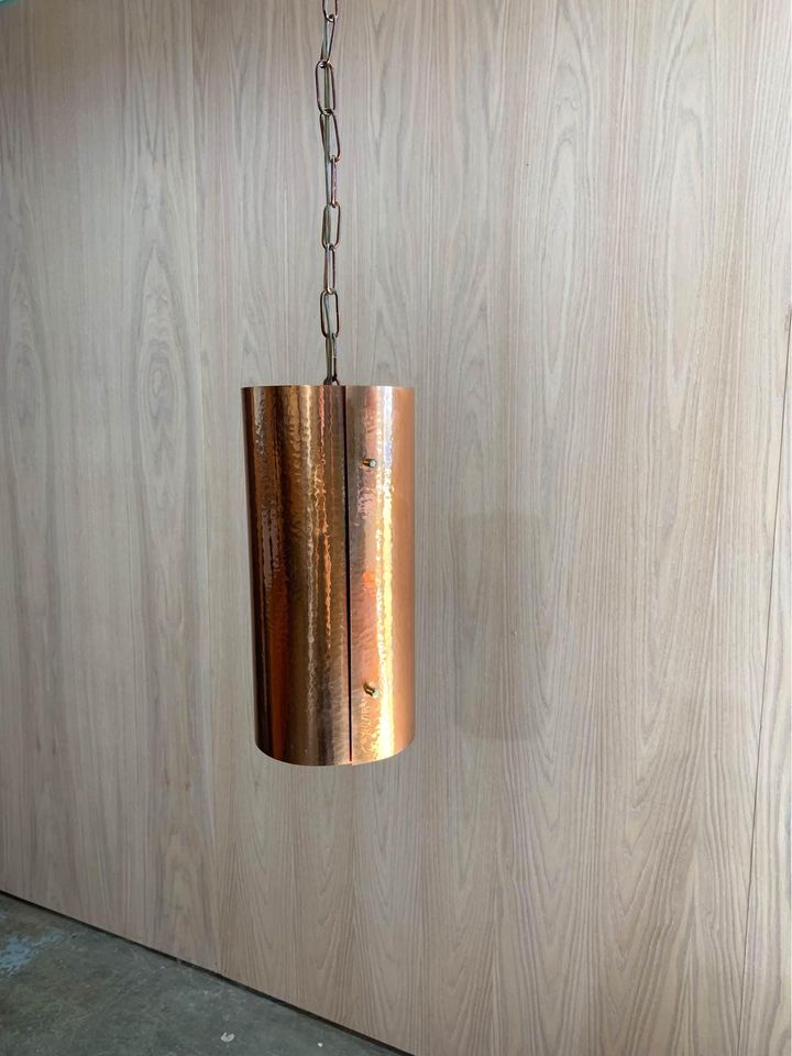 1970s Danish Copper Pendant Light