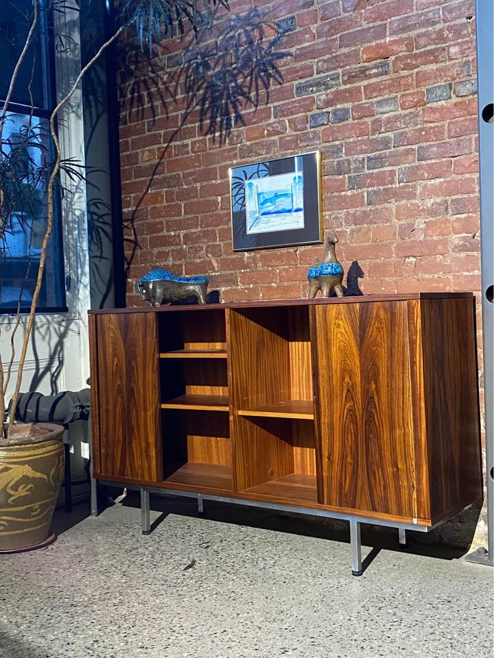 1970s Danish Rosewood Credenza Cabinet