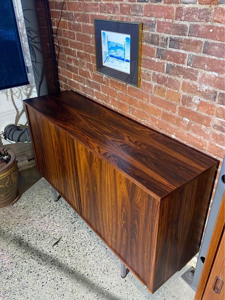 1970s Danish Rosewood Credenza Cabinet