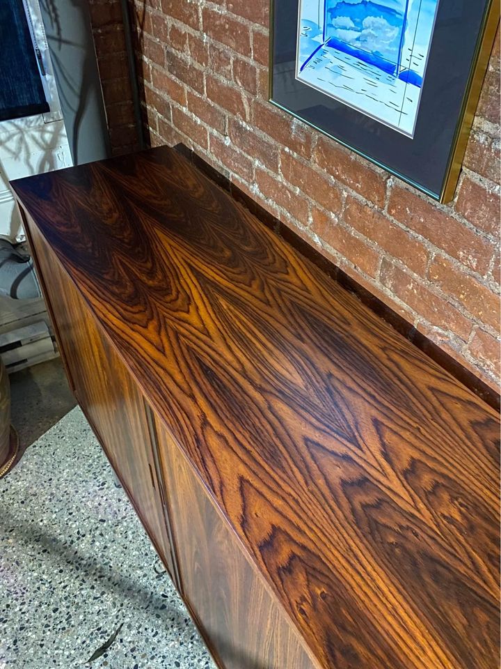 1970s Danish Rosewood Credenza Cabinet