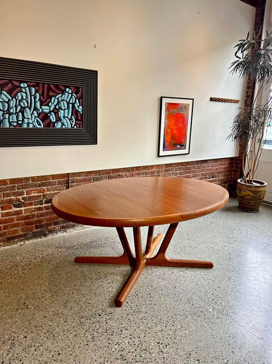 1970's Danish Teak Dining Table