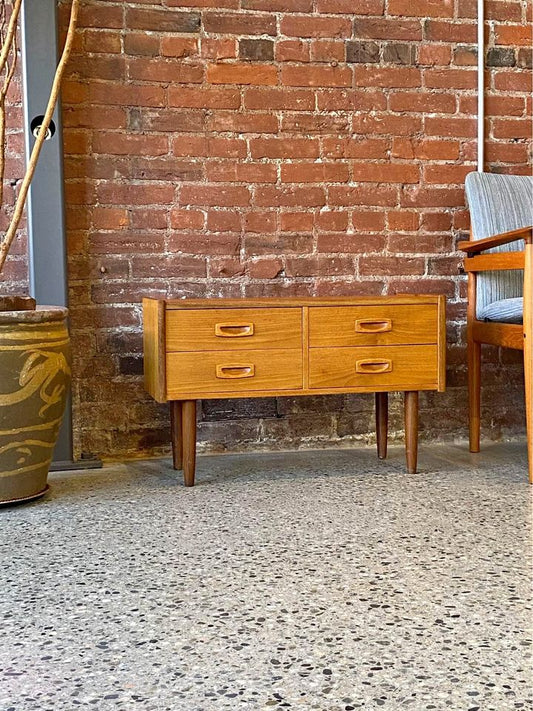 1970s Danish Teak Small Chest of Drawers