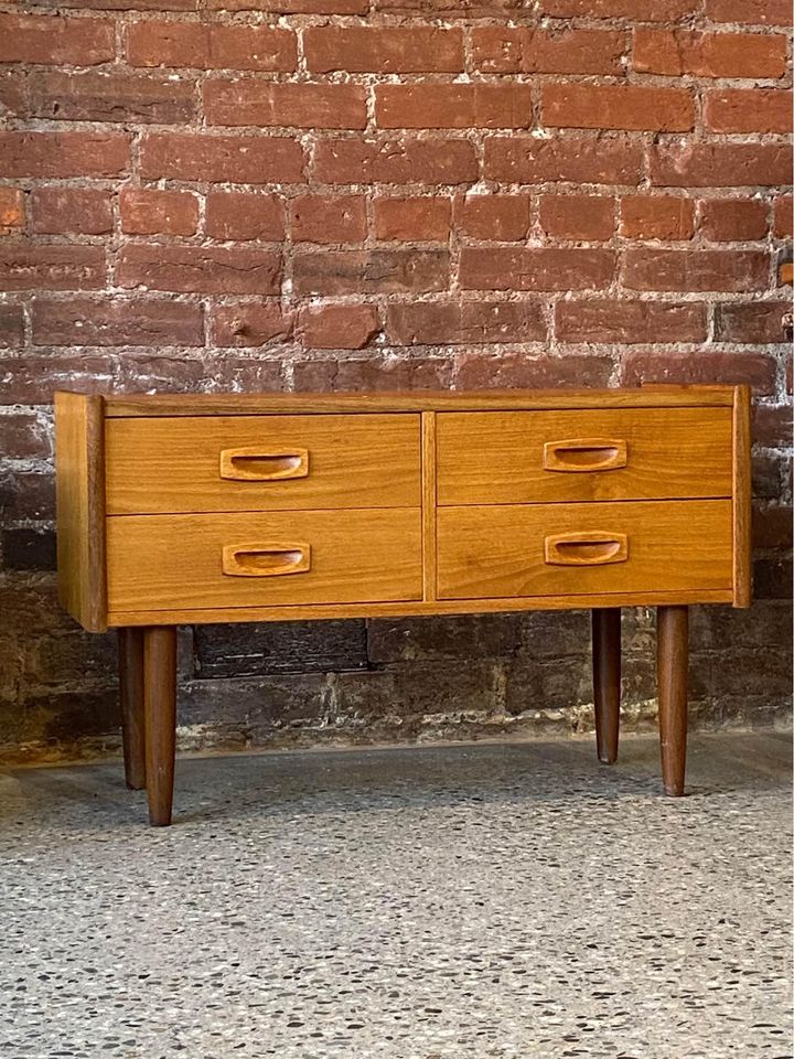 1970s Danish Teak Small Chest of Drawers