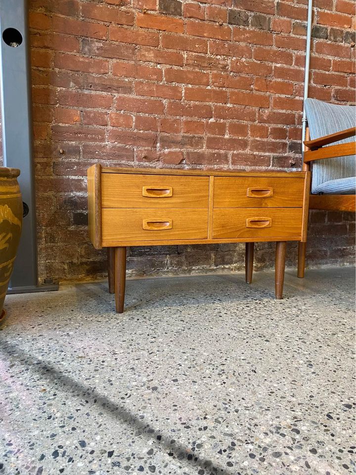 1970s Danish Teak Small Chest of Drawers