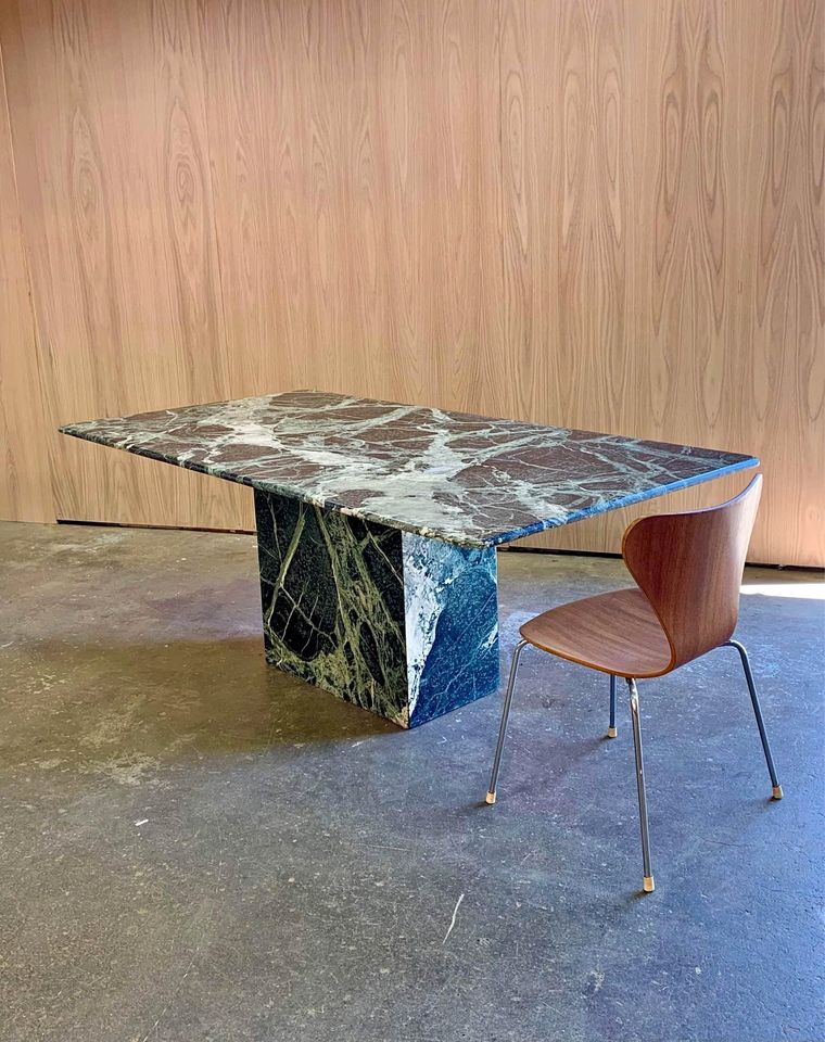 1970s Italian Marble Dining Table