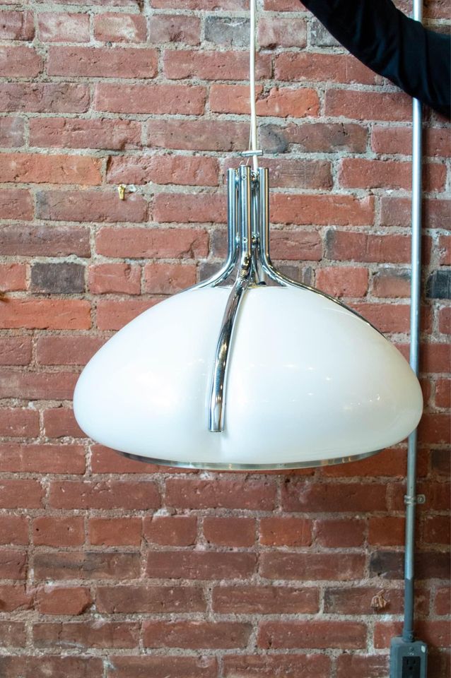 1970s Italian “Quadrofoglio” Pendant Lamp Light by Gae Allentown