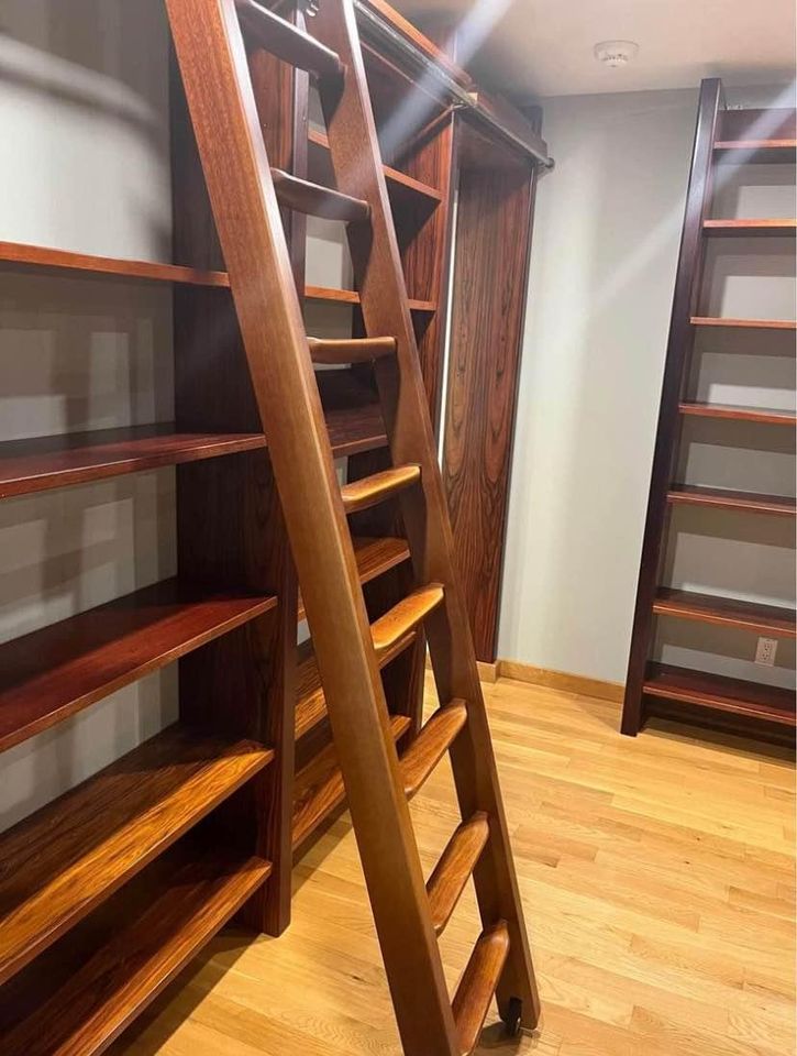 1970s Norwegian Rosewood and Mahogany Bookcase Library