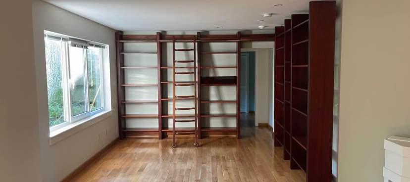 1970s Norwegian Rosewood and Mahogany Bookcase Library