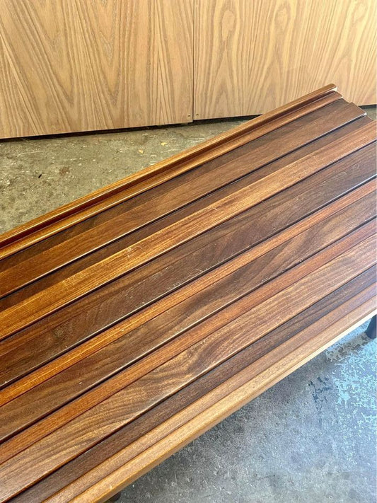 1970s Teak Slat Coffee Table