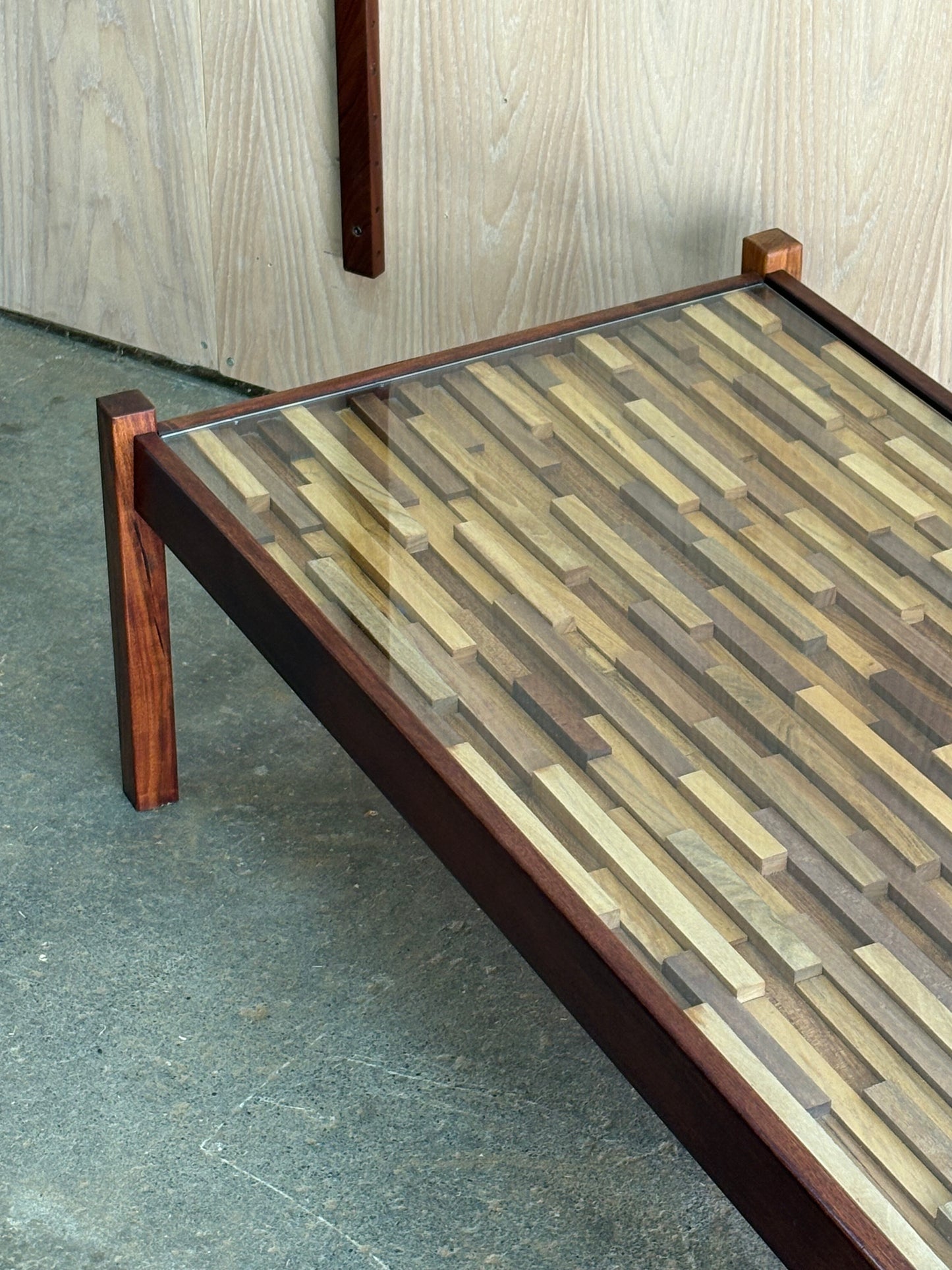 1970s Brazilian Hardwood Coffee Table by Percival Lafer
