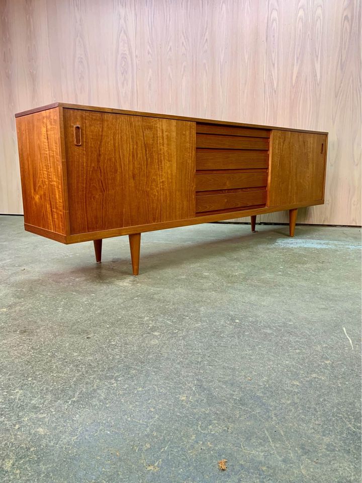 1970s Mid Century Teak Credenza Sideboard