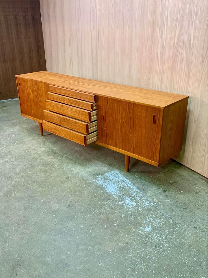 1970s Mid Century Teak Credenza Sideboard