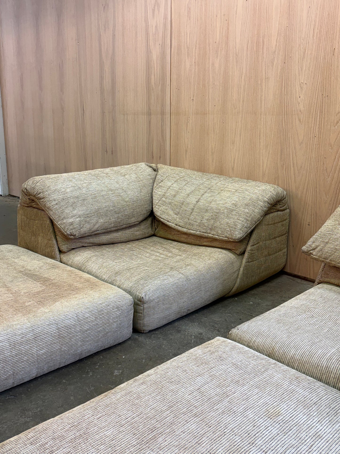 1980s French Modular Sleeper Sofa by Roche Bobois