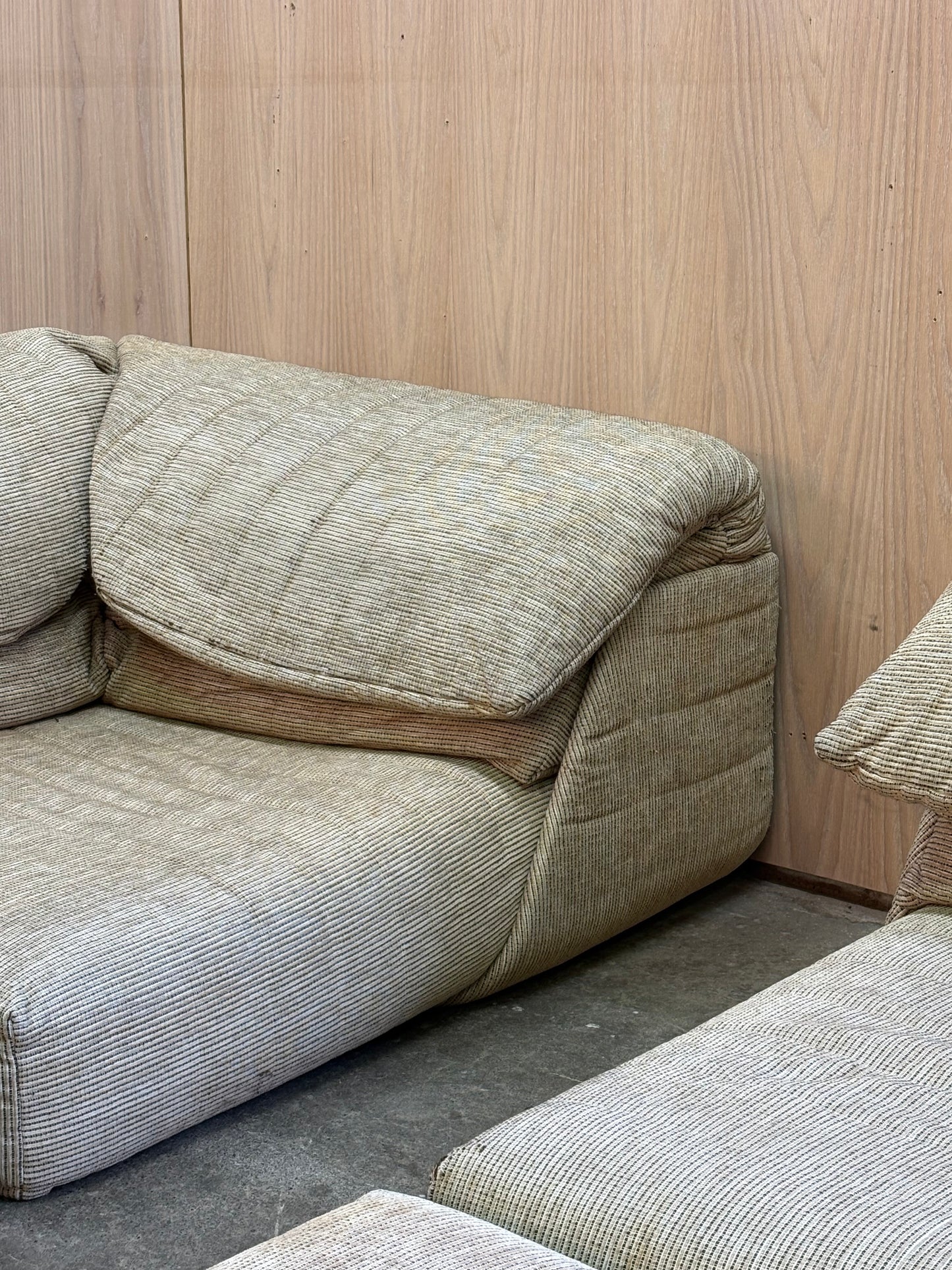1980s French Modular Sleeper Sofa by Roche Bobois