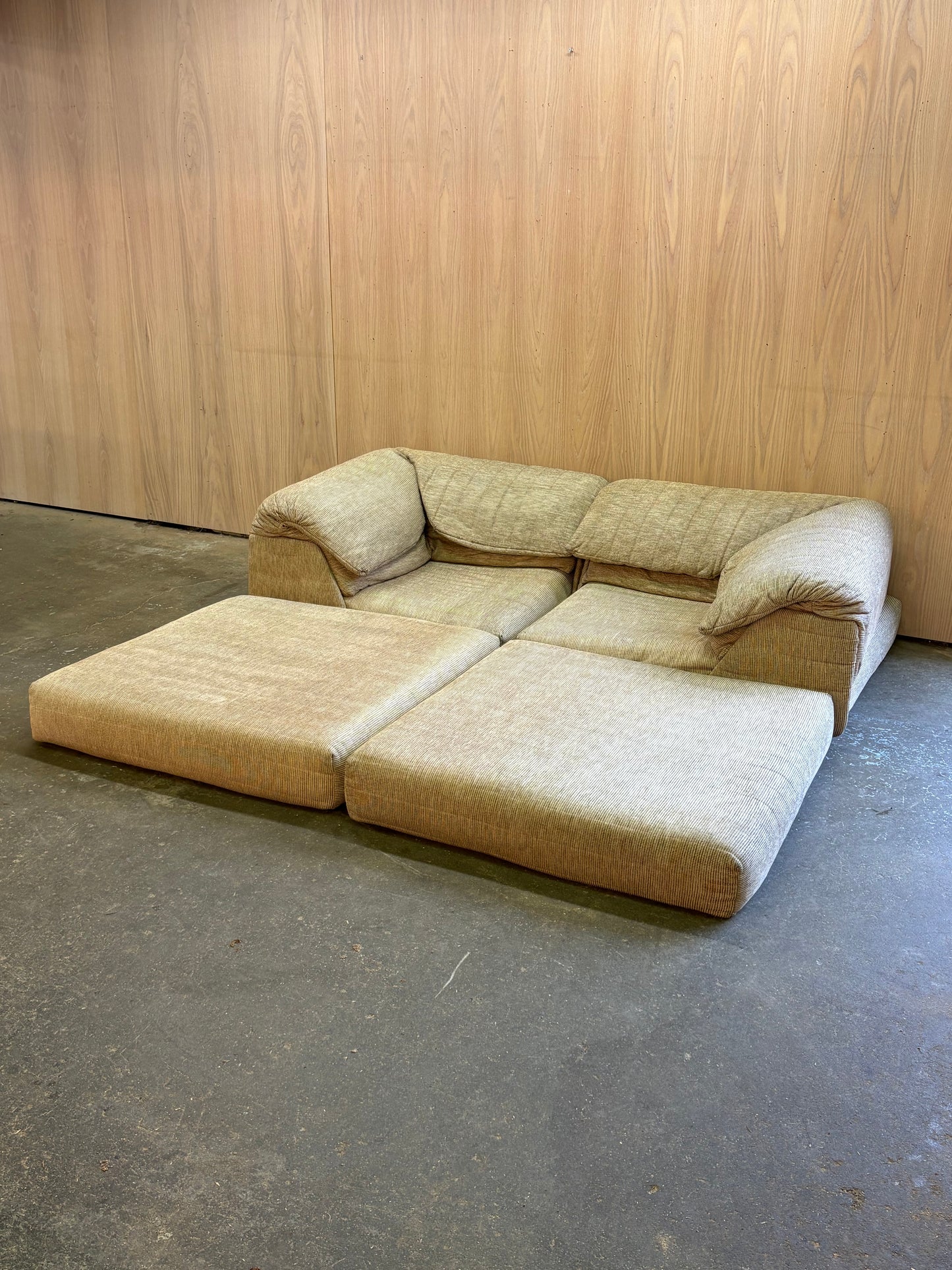 1980s French Modular Sleeper Sofa by Roche Bobois