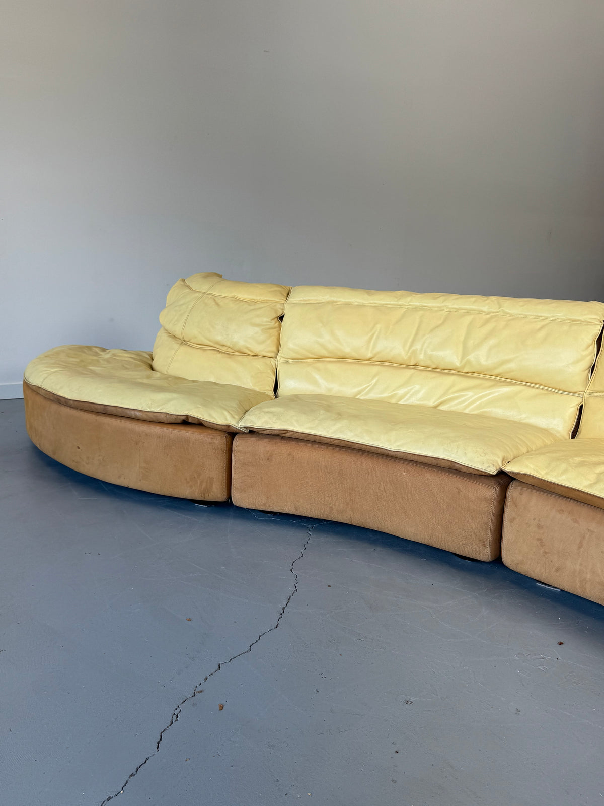 1970s Carlo Bartoli “Bogo” Three-Piece Modular Sofa for Rossi di Albizzate, Italy.