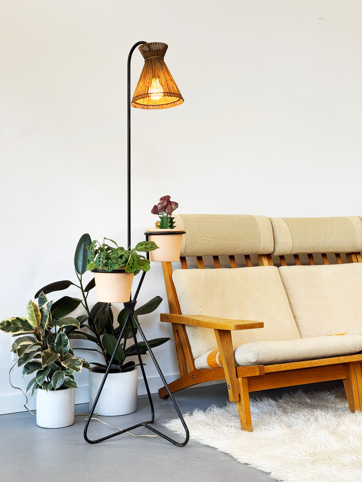 1960s GE-375 Modular Seating System by Hans J. Wegner for Getama in oak.