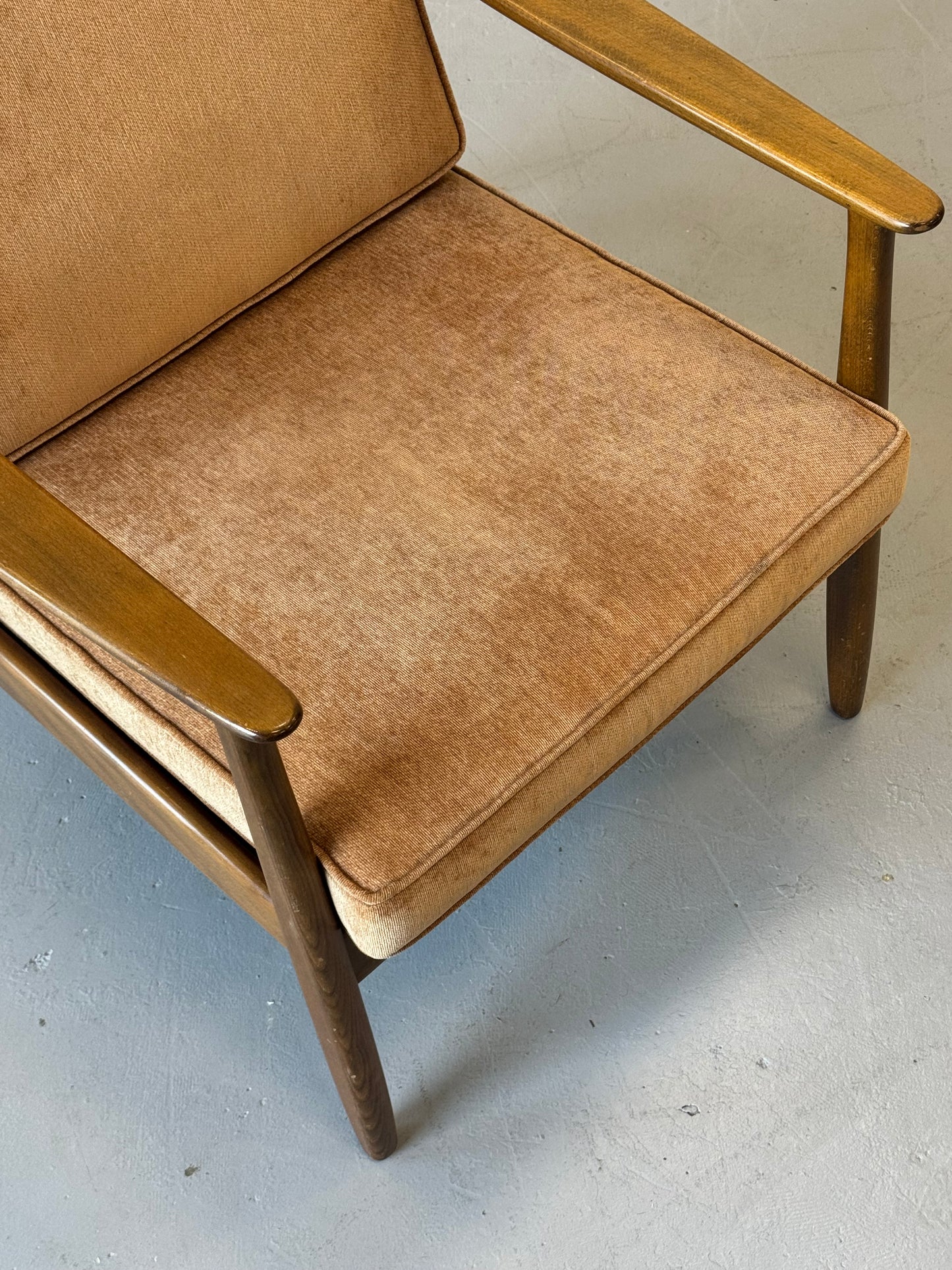 1960s Lounge Chair "USA 247" by Folke Ohlsson for DUX with Cane Back