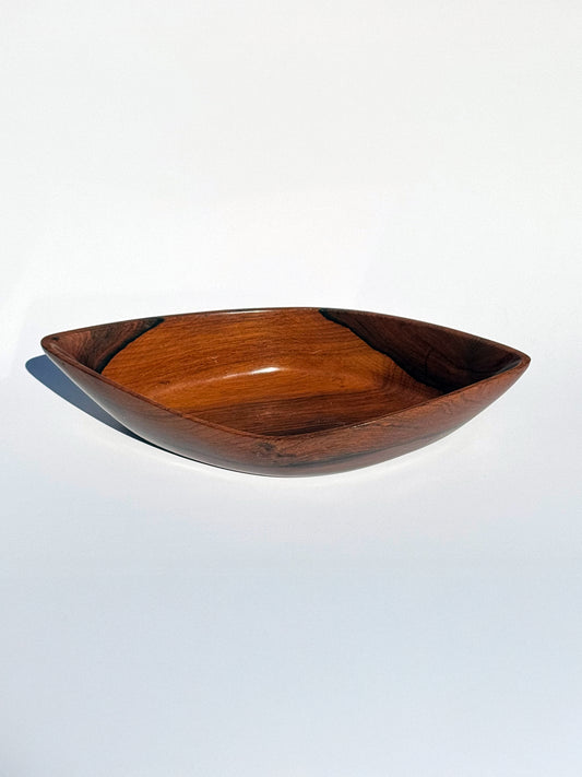 1960s Sculptural Bowl by Jean Gillon for Italma WoodArt in Brazilian rosewood