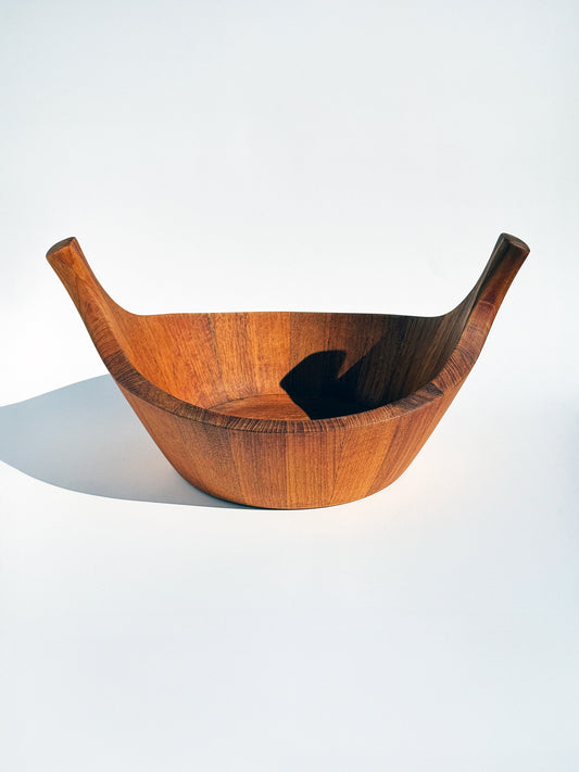 1960s Viking Bowl by Jens Quistgaard for Dansk in staved teak