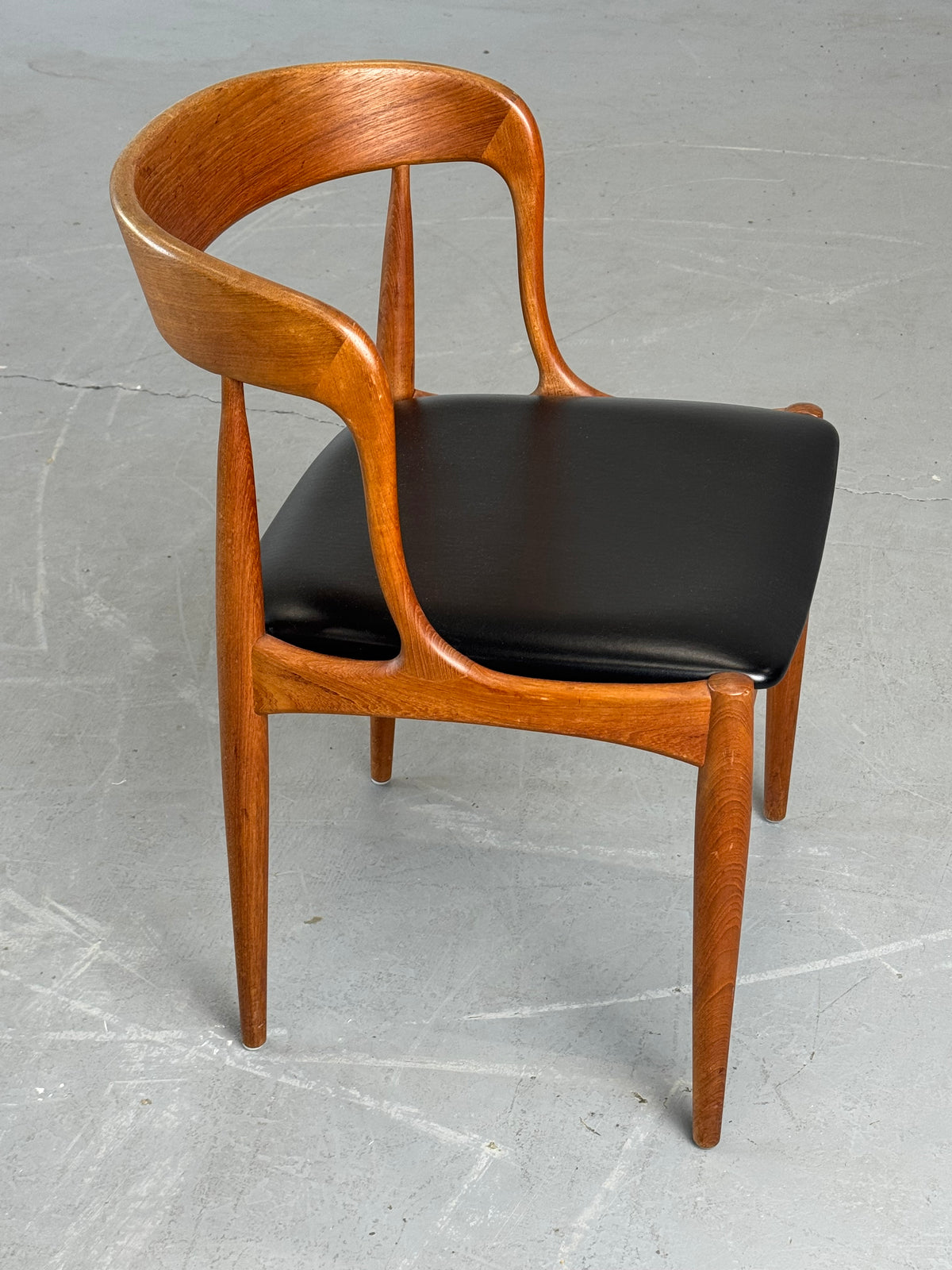 1960s Model 16 Teak Dining Chairs by Johannes Andersen for Uldum Møbelfabrik, Denmark.