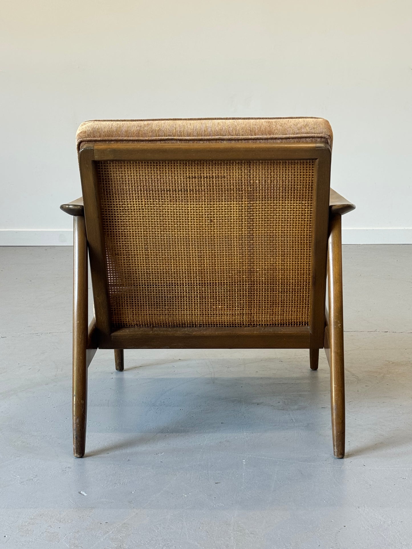 1960s Lounge Chair "USA 247" by Folke Ohlsson for DUX with Cane Back