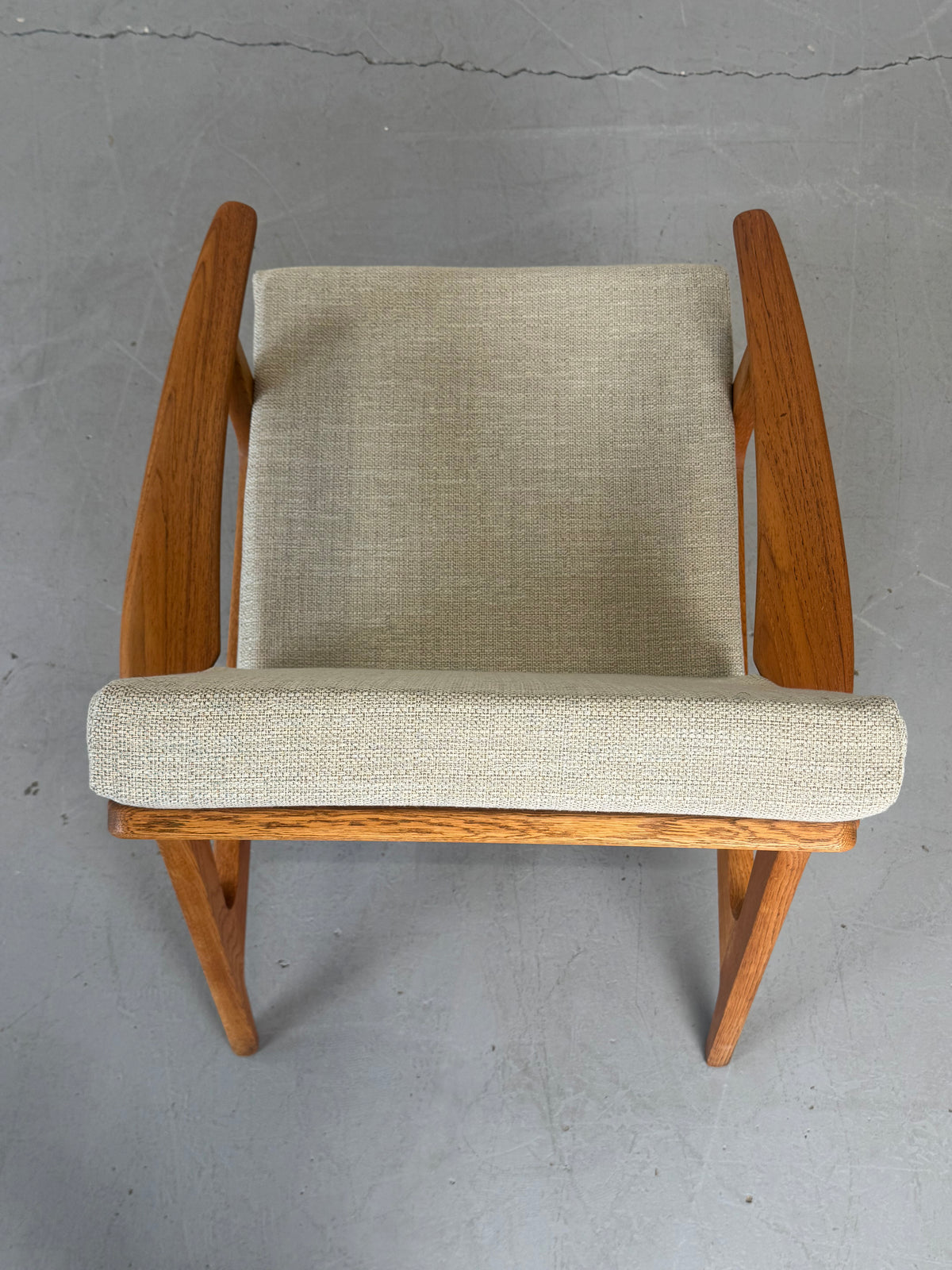 1960s Danish Teak and Oak Lounge Chair