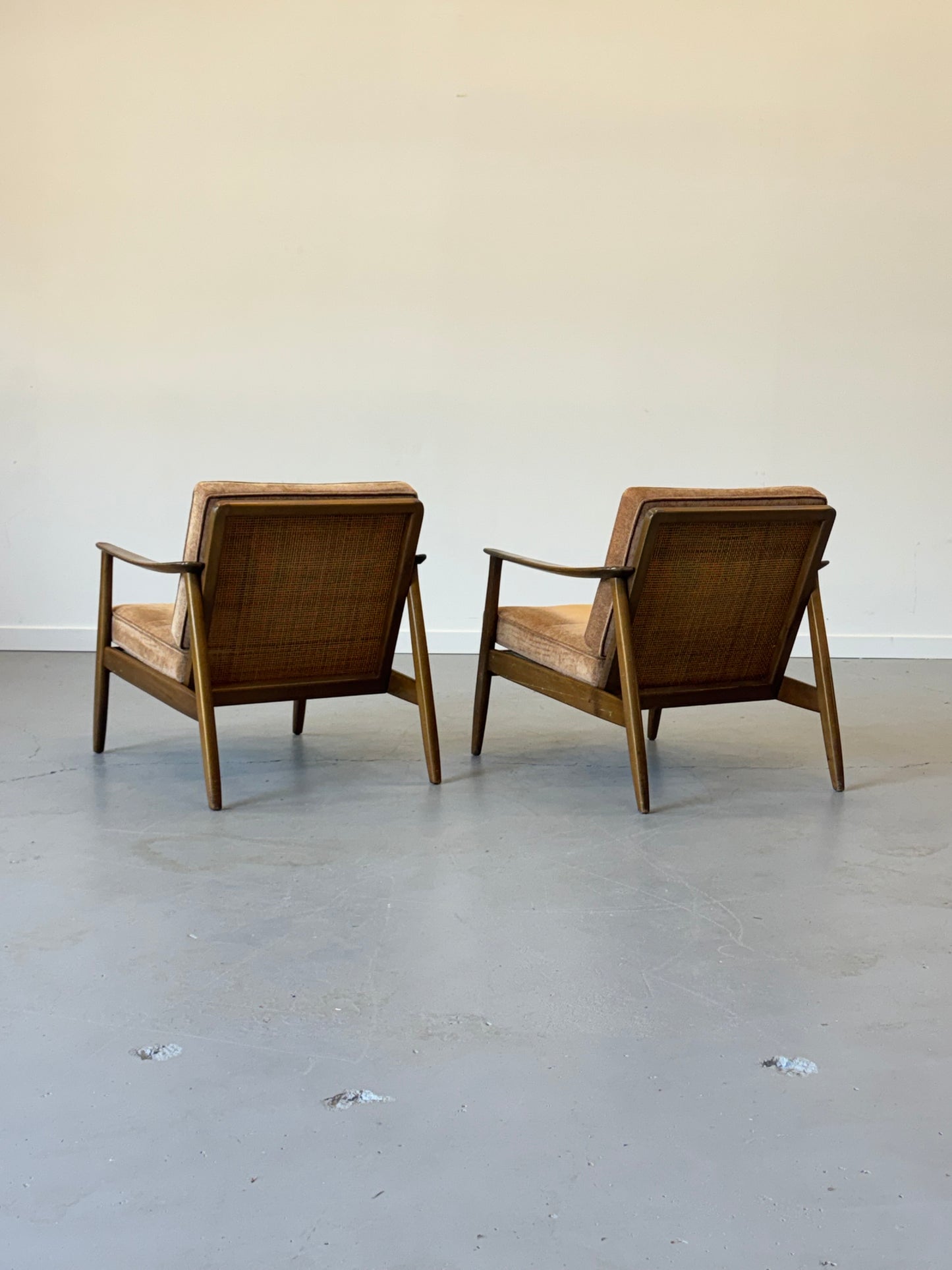 1960s Lounge Chair "USA 247" by Folke Ohlsson for DUX with Cane Back