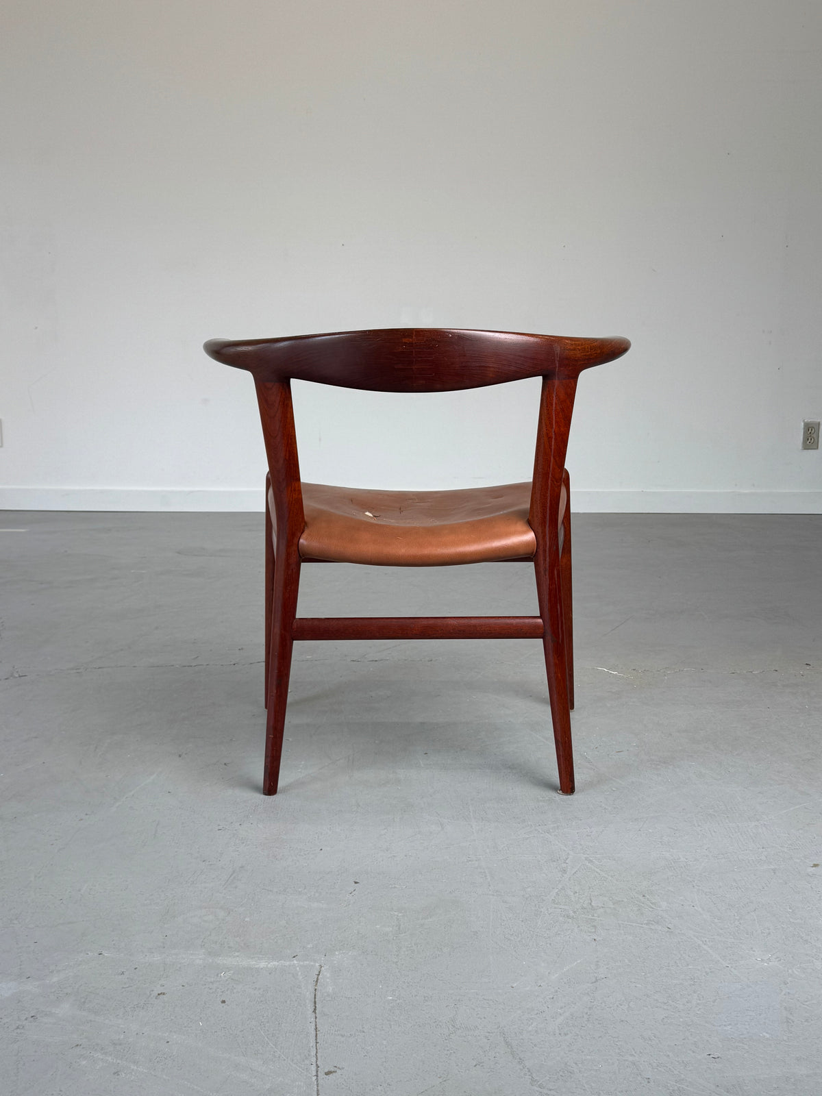 1960s JH518 “Bull Horn” Chair by Hans J. Wegner for Johannes Hansen, completely original.