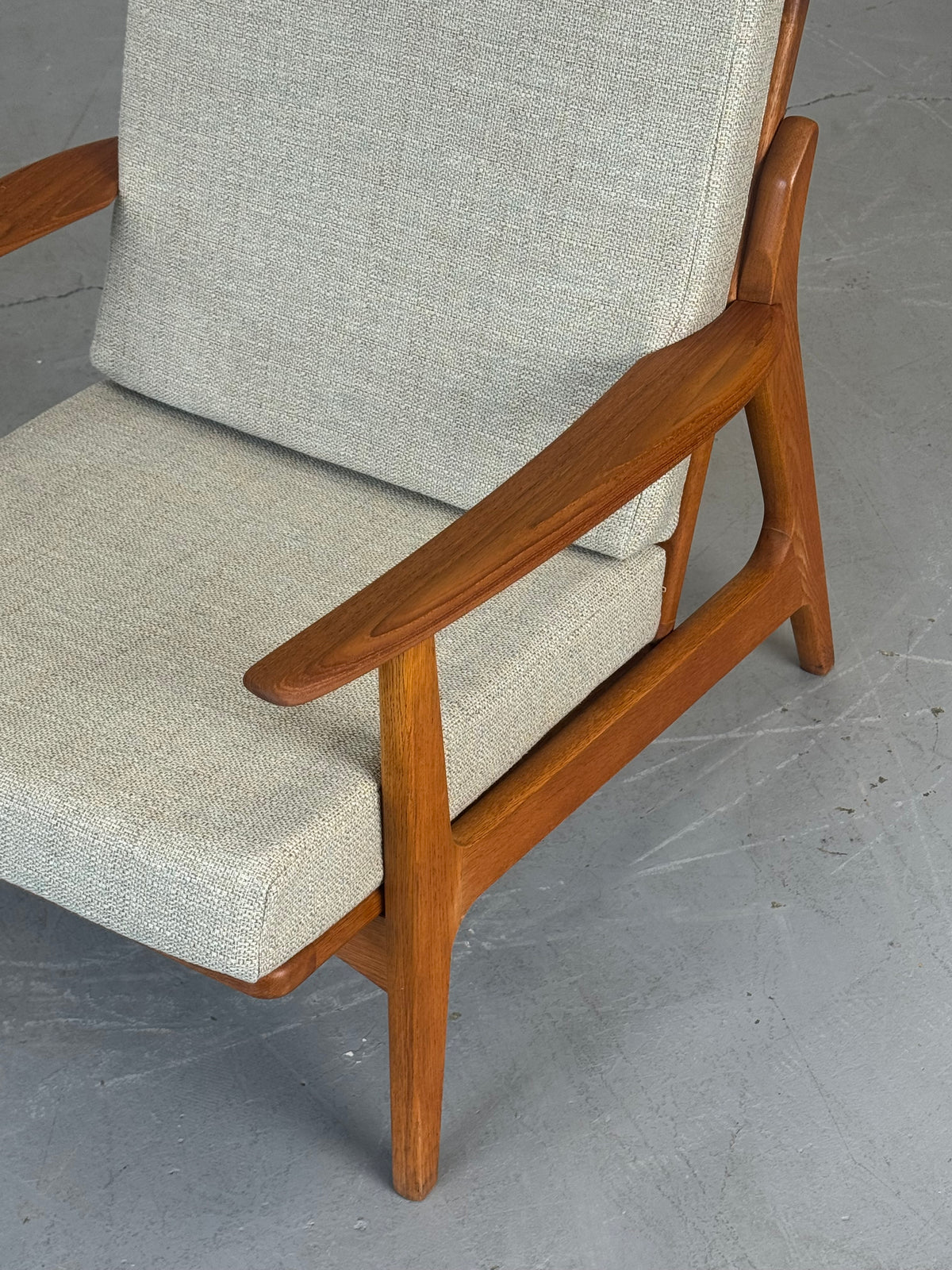 1960s Danish Teak and Oak Lounge Chair