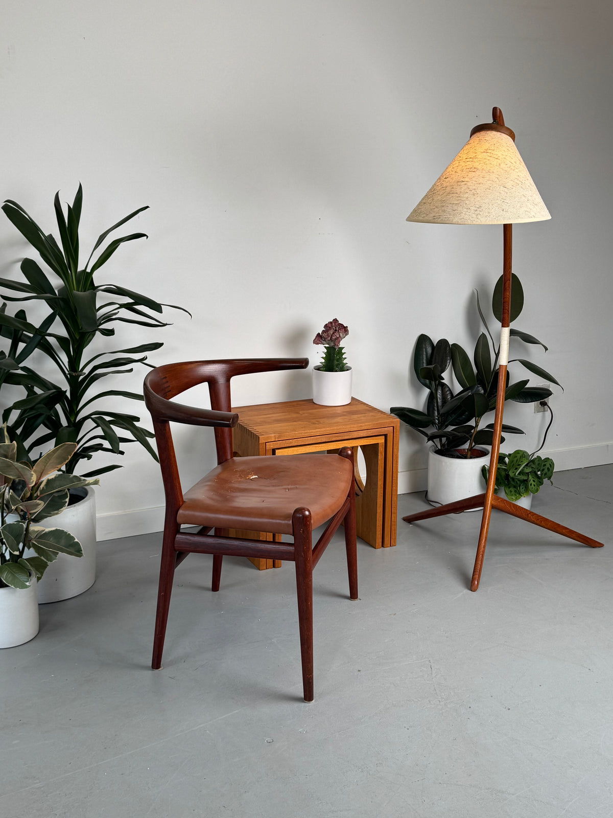 1960s JH518 “Bull Horn” Chair by Hans J. Wegner for Johannes Hansen, completely original.