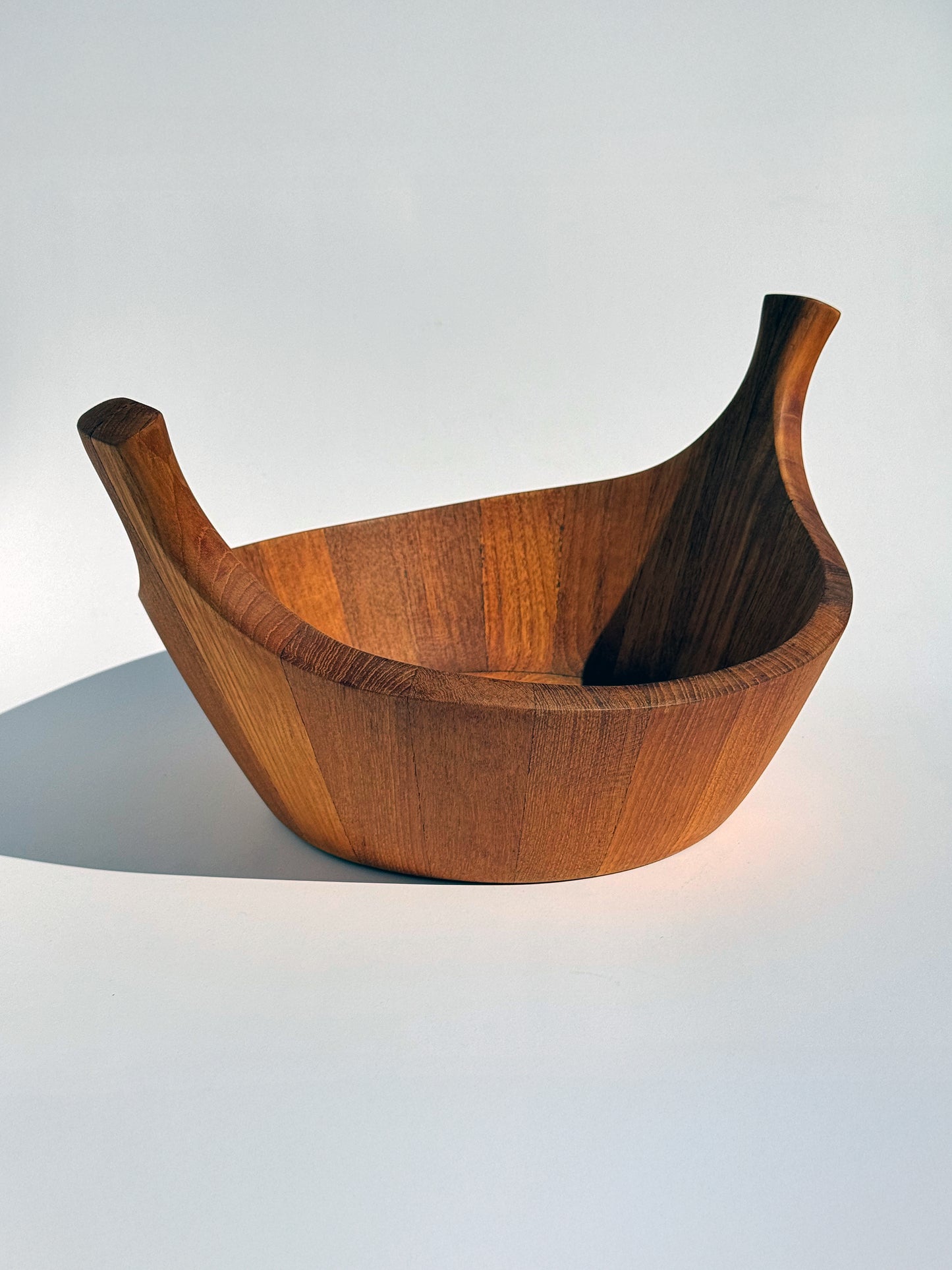 1960s Viking Bowl by Jens Quistgaard for Dansk in staved teak