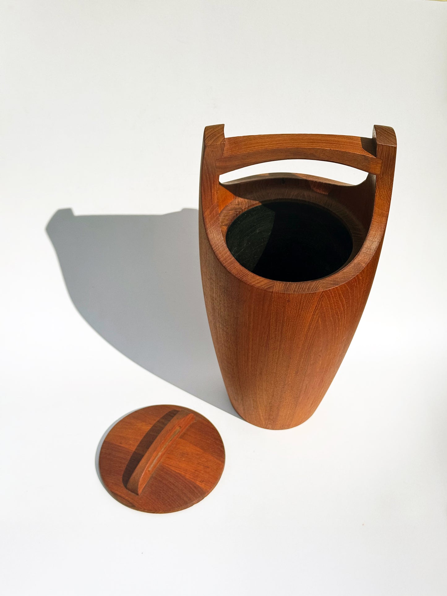 1960s Congo Ice Bucket by Jens Quistgaard for Dansk in teak
