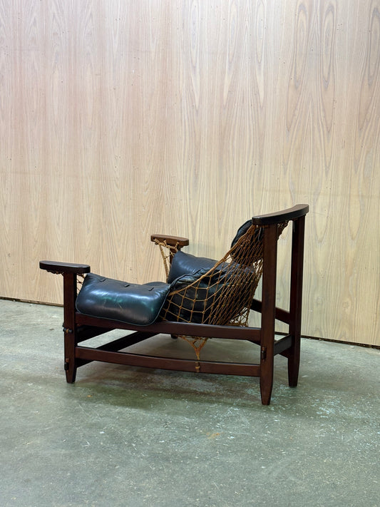 Authentic 1960s–1970s “Jangada” Chair by Jean Gillon for Italma Wood Art