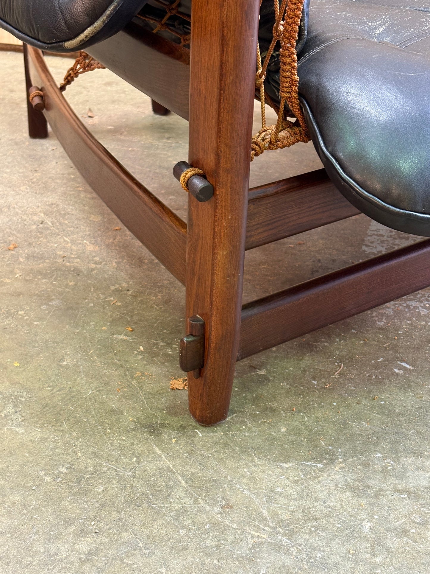 Authentic 1960s–1970s “Jangada” Chair by Jean Gillon for Italma Wood Art