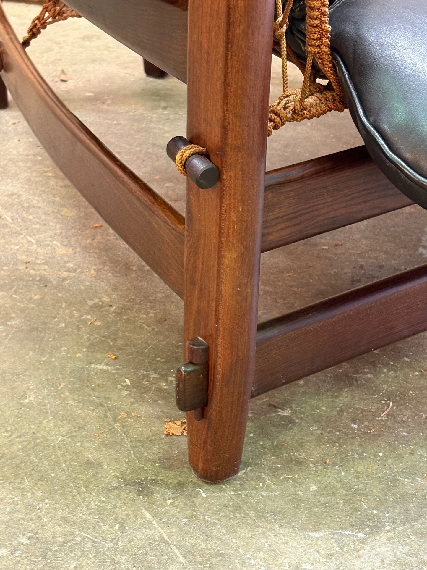 Authentic 1960s–1970s “Jangada” Chair by Jean Gillon for Italma Wood Art