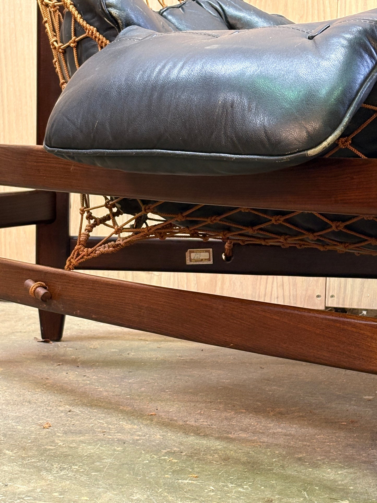 Authentic 1960s–1970s “Jangada” Chair by Jean Gillon for Italma Wood Art