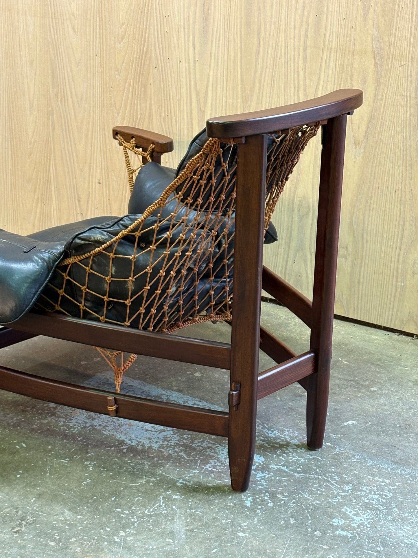 Authentic 1960s–1970s “Jangada” Chair by Jean Gillon for Italma Wood Art