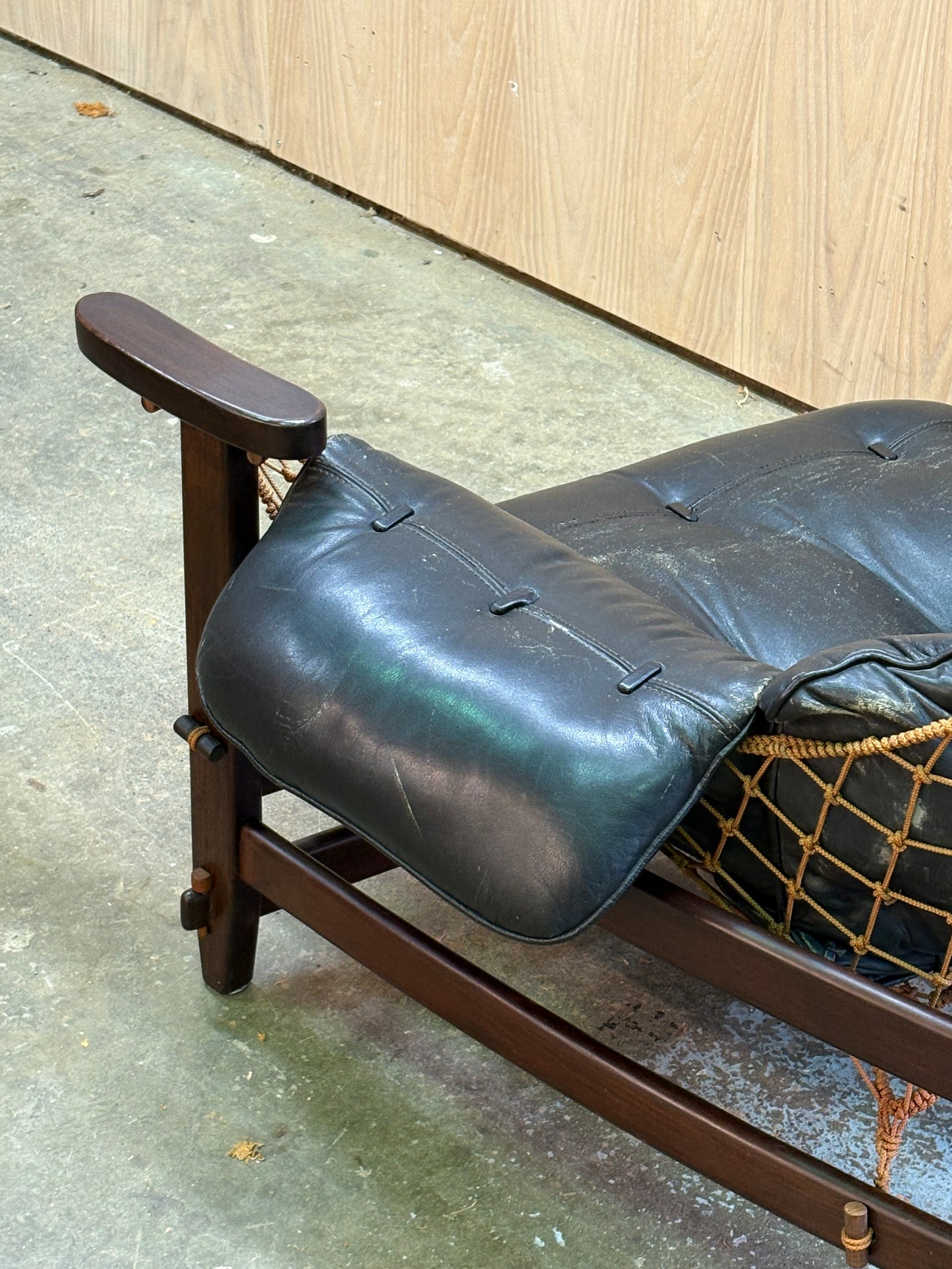 Authentic 1960s–1970s “Jangada” Chair by Jean Gillon for Italma Wood Art