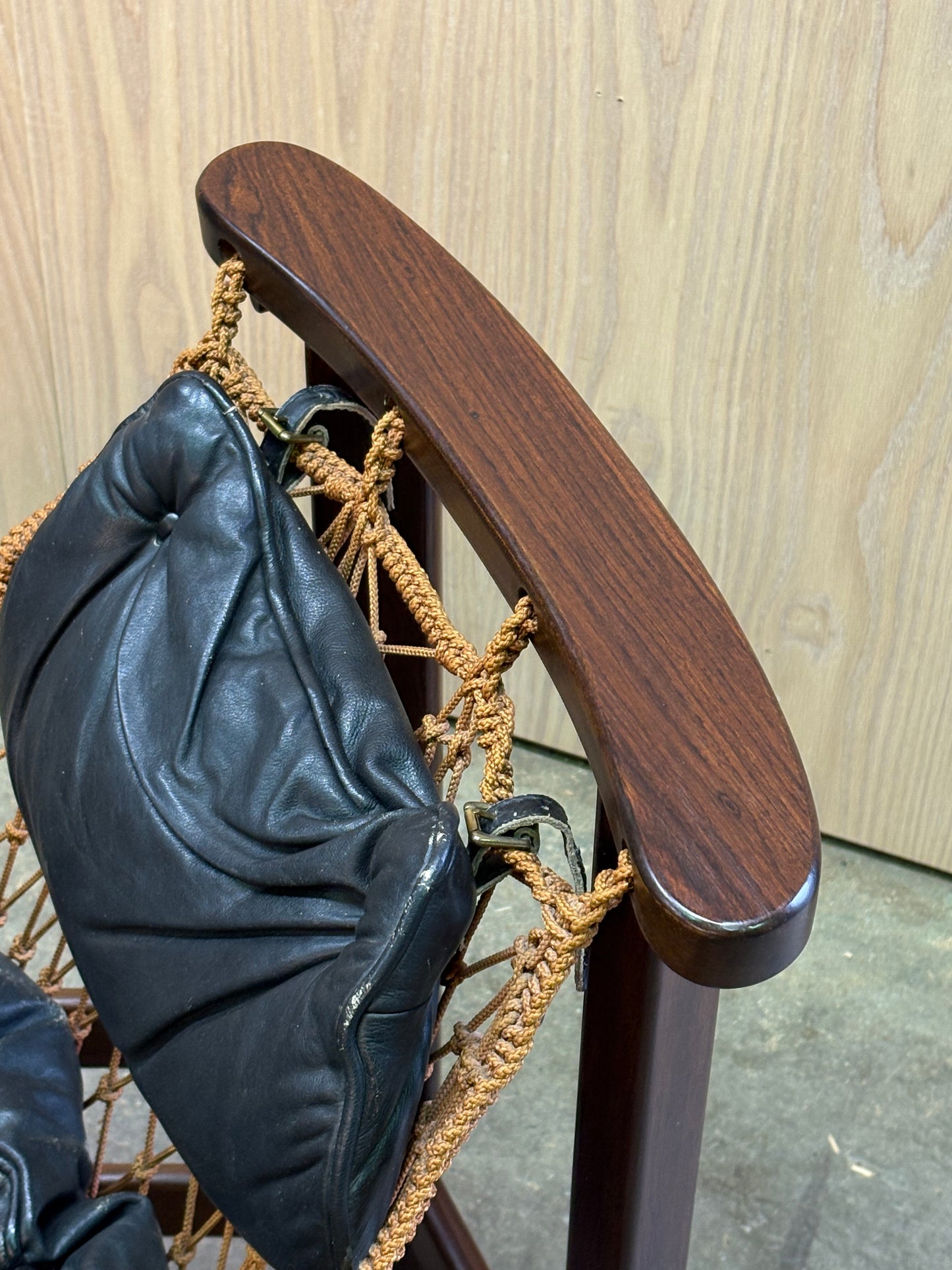 Authentic 1960s–1970s “Jangada” Chair by Jean Gillon for Italma Wood Art