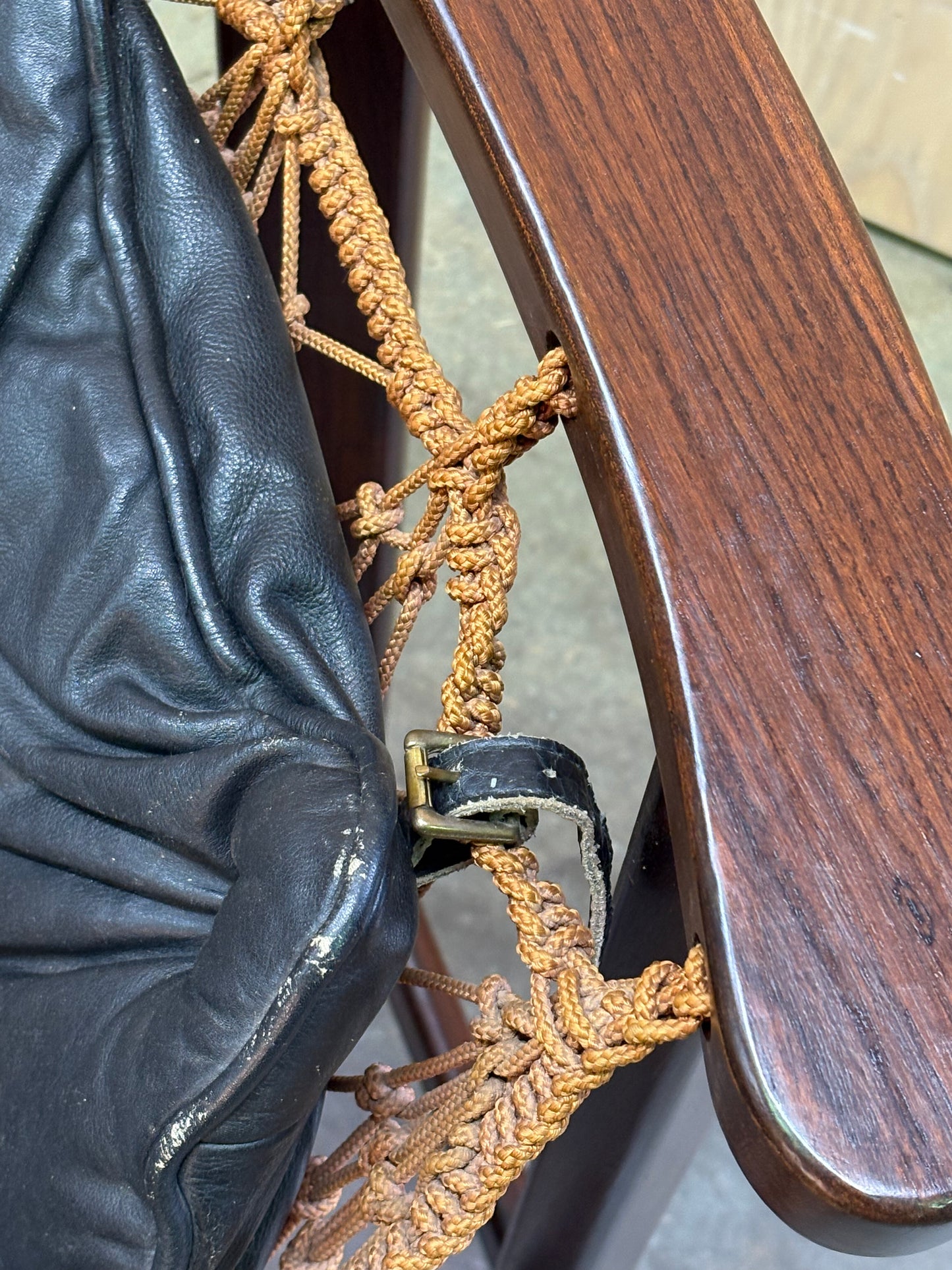 Authentic 1960s–1970s “Jangada” Chair by Jean Gillon for Italma Wood Art