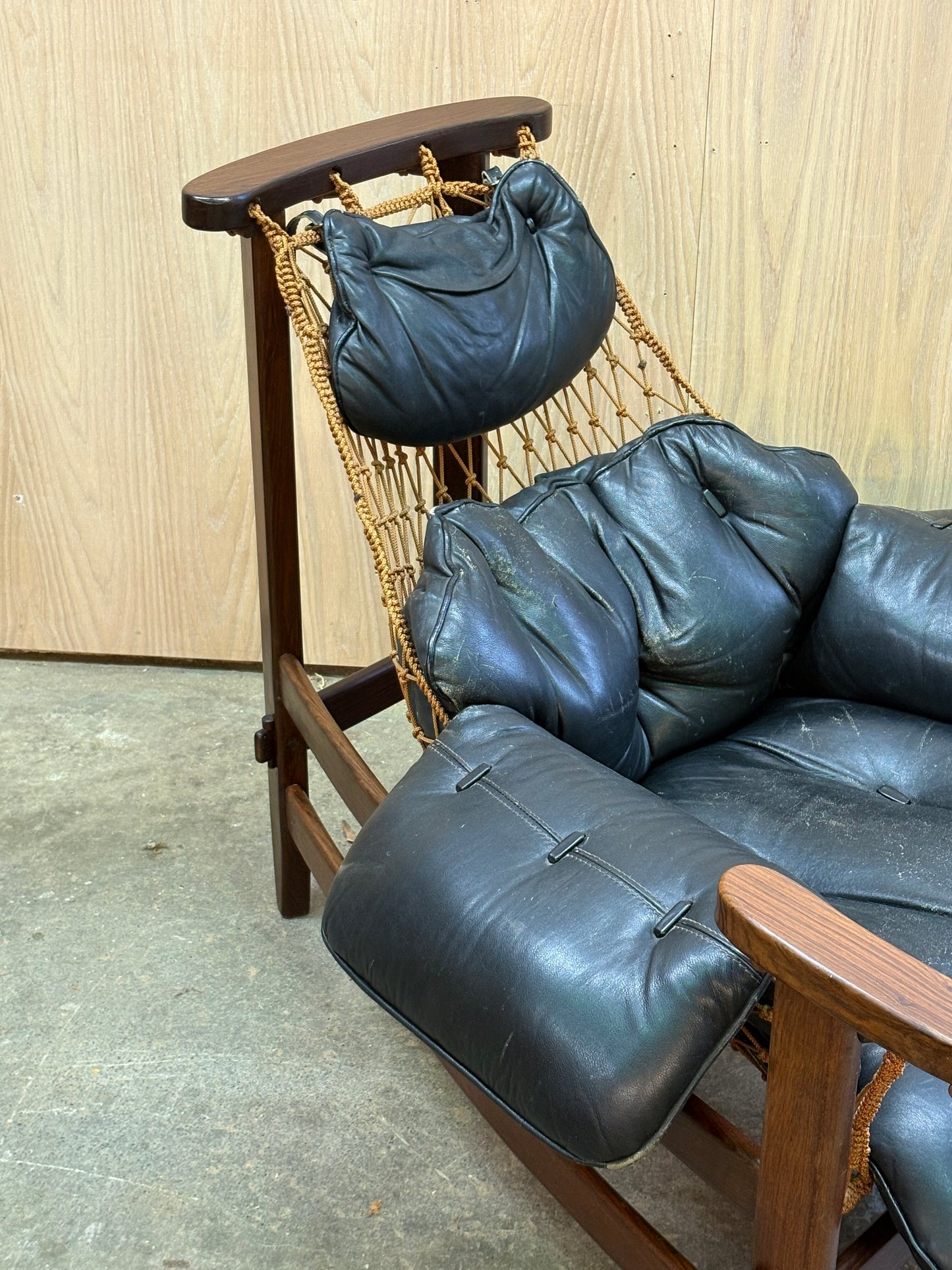 Authentic 1960s–1970s “Jangada” Chair by Jean Gillon for Italma Wood Art