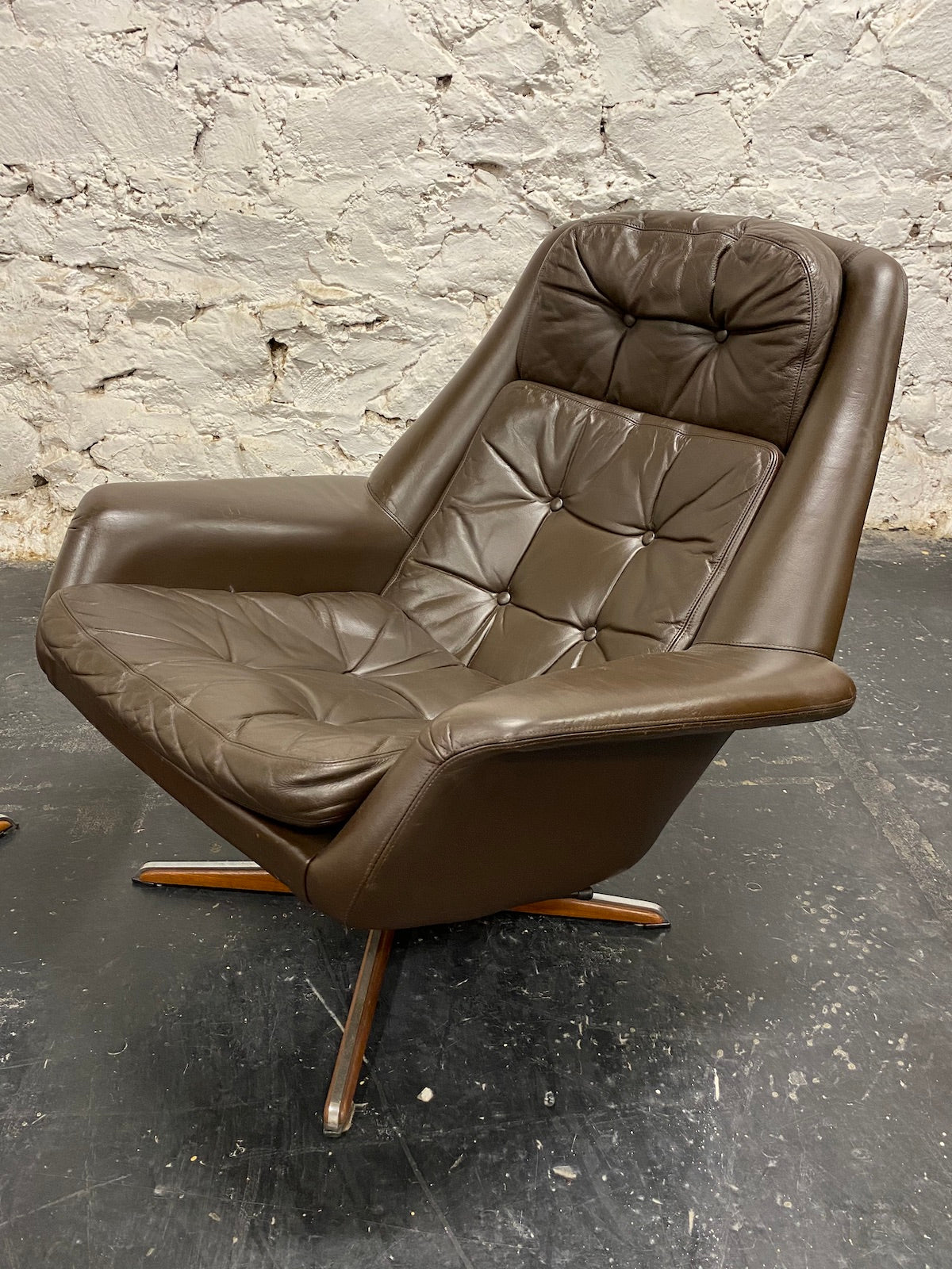 Danish Leather Reclining Chair