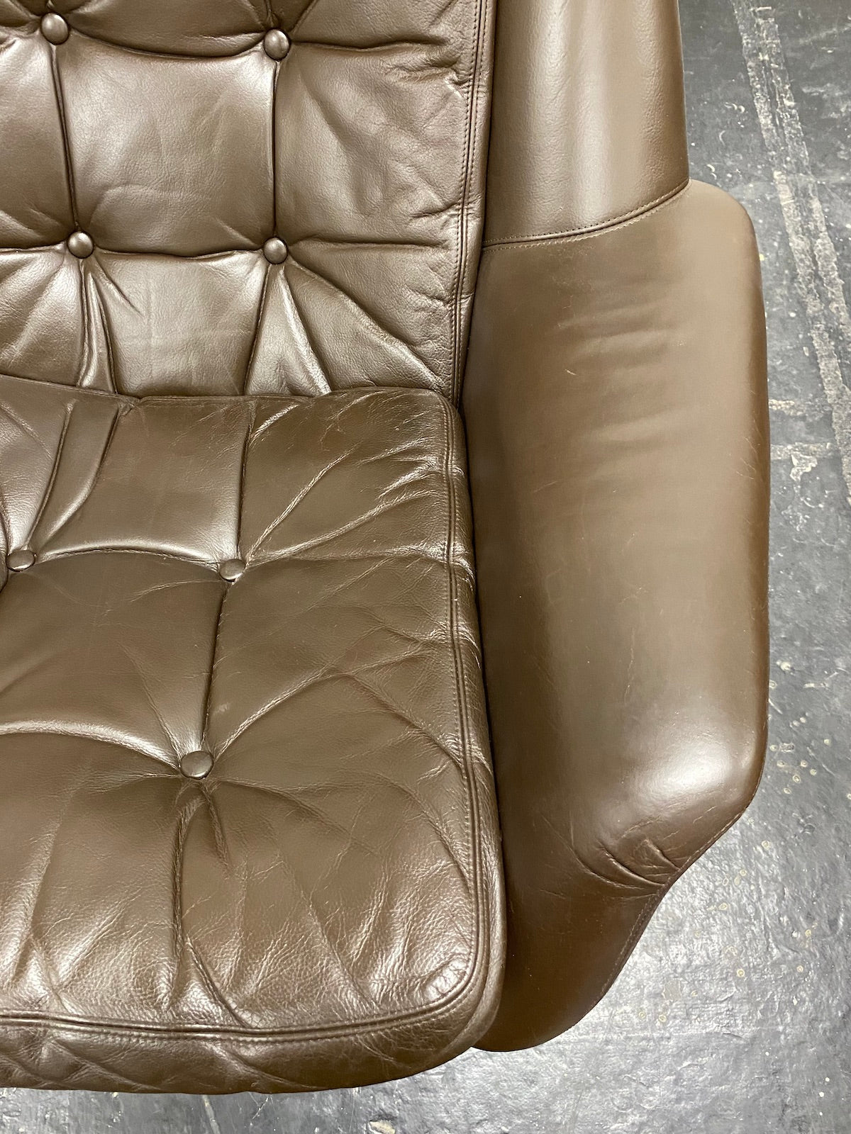 Danish Leather Reclining Chair