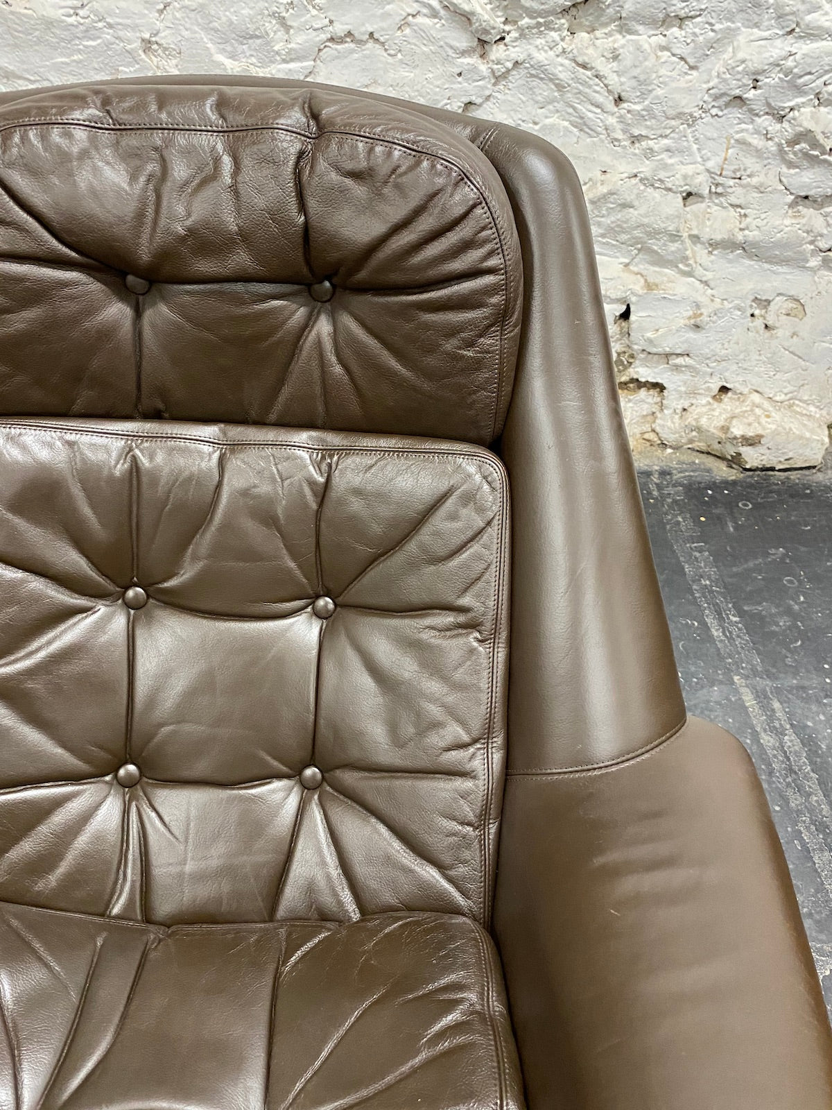 Danish Leather Reclining Chair