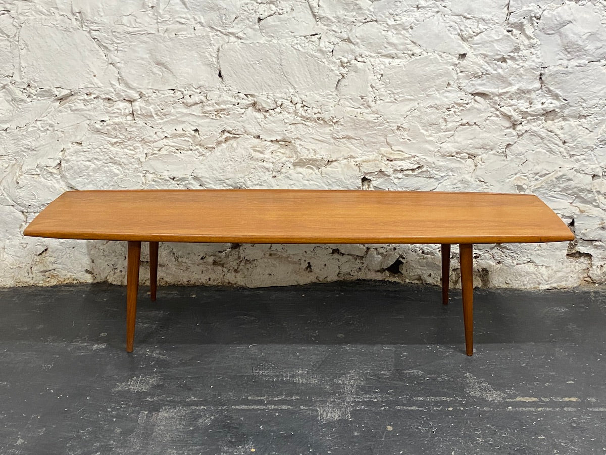 Danish Teak "Surfboard" Coffee Table