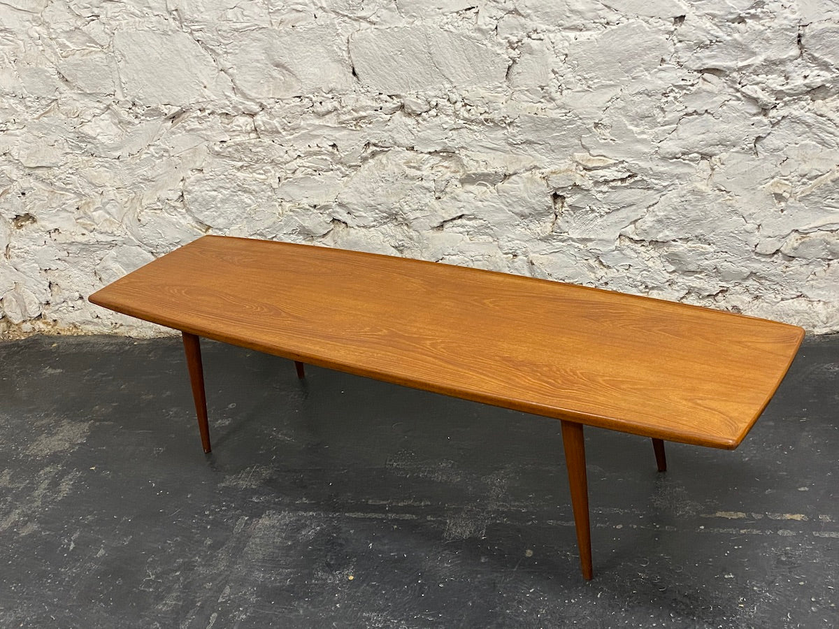 Danish Teak "Surfboard" Coffee Table