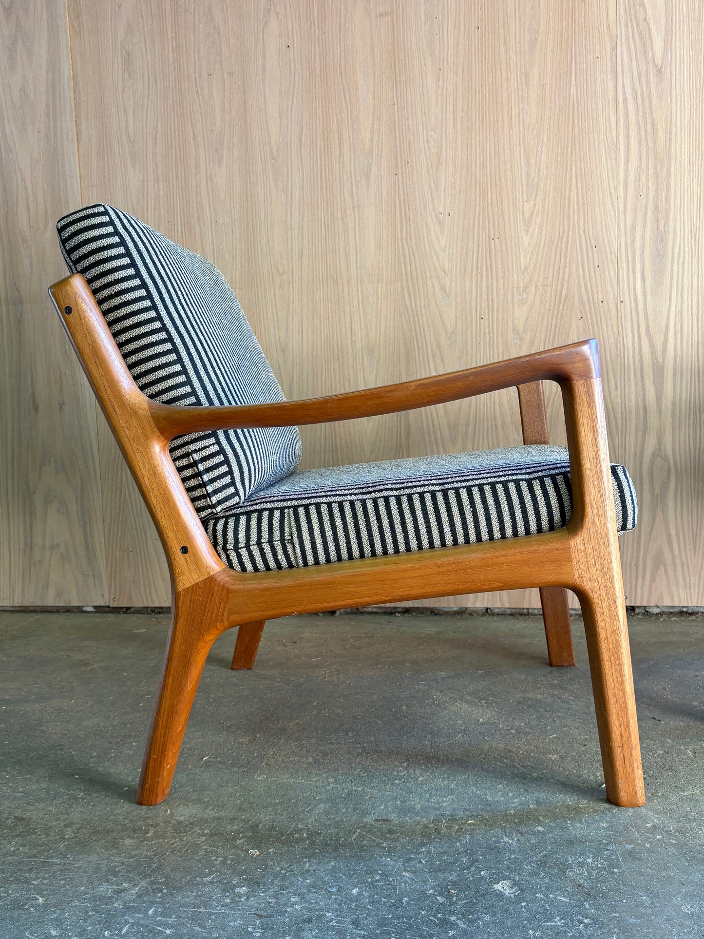 Pair of 1960s Danish Teak Lounge Chairs by Ole Wanscher